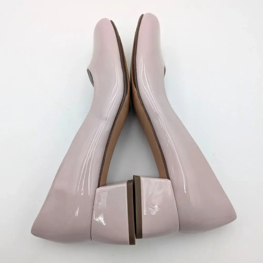 Steve Madden Jenna Block Heel Pump Round Toe Girls Blush Size US5M EU37